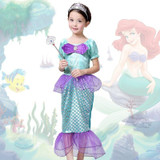 Little Mermaid Ariel Child Girl Dress Up Costume Size 3T-10