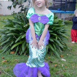Little Mermaid Ariel Child Girl Dress Up Costume Size 3T-10