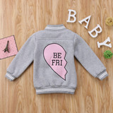 Little Girls Sisters Matching Spring Autumn Jacket Kids Child Baby Boy Girl Friends Clothing Jackets Coats Tops Outerwear