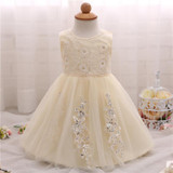 Little Girl Summer Frocks Newborn Baby Baptism Clothes Tutu Toddler Baby Girl 1 Year Birthday Dress Baby Party Costume Vestidos