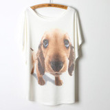 Fashion 2017 Summer Tee Shirt Women T-shirt Harajuku Elephant Animal Print Short Sleeve Camisetas Mujer White T shirt Women Tops