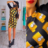 Fashion 2017 Summer Dress Sexy Casual Slim Micky Print Dress Package Hip Milk Silk Bodycon Dress Women Party Dresses Vestidos