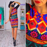 Fashion 2017 Summer Dress Sexy Casual Slim Micky Print Dress Package Hip Milk Silk Bodycon Dress Women Party Dresses Vestidos