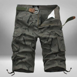 Fashion 2017 Summer broken flower man bermuda masculina cargo male tooling casual cotton loose camouflage beach short Trousers