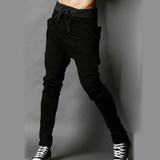 Fashion 2017 Indoor Men Big Pocket Elastic Drawstring Loose Joggers Pants Men  Harem Pants Man Track Men foot beam Sweatpants