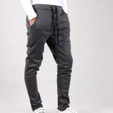 Fashion 2017 indoor Harem Pants men leisure long joggers trousers street hip hop elastic waist low crotch men's pants sweatpants