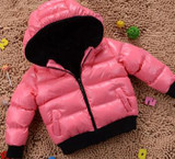 Fashion 2017 Children jacket Cotton Boys Warm Solid Coats Baby Winter Thicken Cotton-padded Jackets Girls snowsuit Kids parka