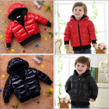Fashion 2017 Children jacket Cotton Boys Warm Solid Coats Baby Winter Thicken Cotton-padded Jackets Girls snowsuit Kids parka