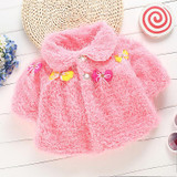 Fashion 2016 sweet cute baby girl clothes winter warm cloak girls cape and ponchoes