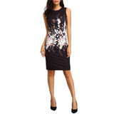 Fashion 2016 Sexy Women Summer Dress Sleeveless Bodycon Ladies Evening Party Dress Print Mini Sexy Dresses vestido curto #ED