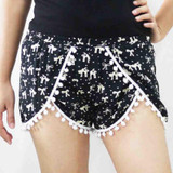 Fashion  Print Short Plus Size Casual Mini Shorts Summer irregular Female Women Short Pants Clothing
