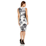Fantaist Women Summer Vintage Sleeveless Sexy Patchwork Floral Print Elegant Evening Party Casual Office Work Slim Pencil Dress