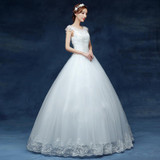 Fansmile Cheap Vintage Plus Size Lace Wedding Dresses 2017 Robe de Mariage Princess Dress Wedding Gowns Vestidos de Novia