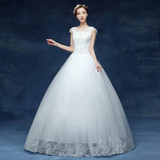 Fansmile Cheap Vintage Plus Size Lace Wedding Dresses 2017 Robe de Mariage Princess Dress Wedding Gowns Vestidos de Novia