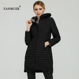 FANMUER 2017 NEW fashion winter coat womens clothing women quilted jacket coates parkas woman parka autumn hood jacket plus size