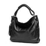 2017 First Layer Genuine Leather Guarantee Women Handbag Ladies Shoulder Cross Body Messenger Tote Bag Satchel Black/Coffee