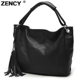 2017 First Layer Genuine Leather Guarantee Women Handbag Ladies Shoulder Cross Body Messenger Tote Bag Satchel Black/Coffee