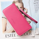 2017 female PU Leather long Zipper Wallets Women coin Purses Cards Holder phone bag For Girls fashion lady Women clutch Wallet