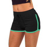 2017 Fast Drying Drawstring Women Shorts Casual Anti Emptied Cotton Contrast Elastic Waist Correndo Short Pants