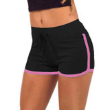 2017 Fast Drying Drawstring Women Shorts Casual Anti Emptied Cotton Contrast Elastic Waist Correndo Short Pants