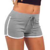 2017 Fast Drying Drawstring Women Shorts Casual Anti Emptied Cotton Contrast Elastic Waist Correndo Short Pants