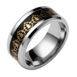 2017 Fashion World of Warcraft Fight for The Horde Stainless Steel Ring Men WOW Lion Head  Male  Ring Jewelry Lord of The Rings