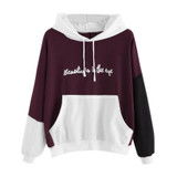 2017 Fashion Womens Hoodies Sweatshirts Letters Long Sleeve Hoodie Sweatshirt Hooded Pullover Tops Blouse oversized hoodie
