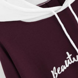 2017 Fashion Womens Hoodies Sweatshirts Letters Long Sleeve Hoodie Sweatshirt Hooded Pullover Tops Blouse oversized hoodie