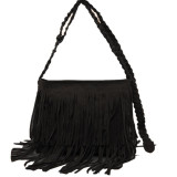 2017 Fashion Women's Suede Weave Tassel Shoulder Bag Messenger Bag Fringe Handbags LXX9