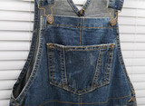 2017 Fashion Women's Baggy Denim Jumpsuit Jeans Full Length Female Casual Plus Size Overall Playsuit With Pocket