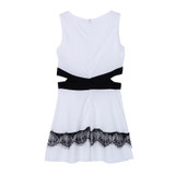 2017 Fashion Women Sleeveless Hollow-out Lace Bodycon Club Party Sundress Mini Dress 2017 Fashion Women Sleeveless Hollow-out Lace Bodycon Club Party Sundress Mini Dress