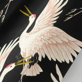 2017 Fashion Women Red Crowned Crane printing Ankle-Length Pants Casual Vintage Wide Leg Pant Loose Comfortable trousers P152