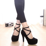 2017 Fashion Women Pumps Sexy High Heels Ladies Wedding Shoes Formal Ankle Strap Women Shoes High Heel Platform Party Shoes O147