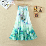 2017 Fashion Women Maxi Skirts Casual Elegant Saia Longa Chiffon Bohemian Vintage Summer Female Long Skirt Flower Ethnic Clothes 2017 Fashion Women Maxi Skirts Casual Elegant Saia Longa Chiffon Bohemian Vintage Summer Female Long Skirt Flower Ethnic Clothes