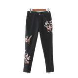 2017 Fashion Women High Waist Retro Jeans High Elastic Plus Size Women Jeans Woman Femme Washed Casual Skinny Pencil Denim pants