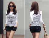 2017 Fashion Women Clothes Striped Long Sleeve Tops Women Clothing Shirts Cotton Casual Shirt Women Plus Size MN231