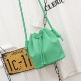 2017 Fashion Women Bucket Bag Candy Color Women Shoulder Bags Hight Quality PU Leather Crossbody Bags Female Handbags