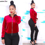 2017 Fashion Women Bomber jacket Full sleeve Short style Coat bts jaqueta feminina Solid Army green Silver Red casaco feminino