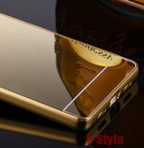 Metal Aluminum Frame + Mirror Acrylic Back Cover Cases For Huawei Honor 7 7i Honor 6 6X Honor 5X 4X 4C Pro 3C 5C Case Enjoy 5S