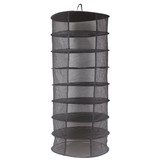 Mesh Collapsible Hanging Net Black Drying Rack Wardrobe Clothes Basket Laundry Storage Bag Herb Bud Drying Homeware 2FT 8 Layers