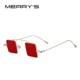 MERRY'S Vintage Women/Men Steampunk Square Sunglasses S'8084