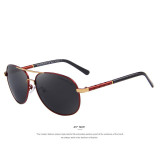 MERRY'S Men Classic Brand Sun glasses Luxury Aluminum Polarized EMI Defending Coating Lens Driving Shades S'8371