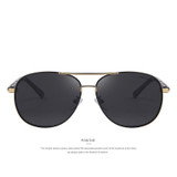 MERRY'S Men Classic Brand Sun glasses Luxury Aluminum Polarized EMI Defending Coating Lens Driving Shades S'8371