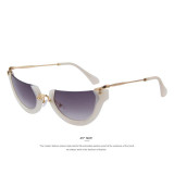 MERRY'S Fashion Women Cat Eye Sunglasses Classic Brand Designer Semi-Rimless Sunglasses Butterfly Shades UV400 MERRY'S Fashion Women Cat Eye Sunglasses Classic Brand Designer Semi-Rimless Sunglasses Butterfly Shades UV400
