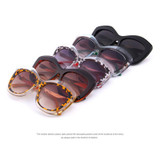 MERRY'S Fashion Women Cat Eye Sunglasses Big Frame Metal Temples Brand Designer Sunglasses UV400