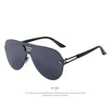 MERRY'S Fashion Men Summer Mirror Sunglasses Women Brand Design Big Frame Integrated Eyewear Sunglasses Oculos de sol UV400