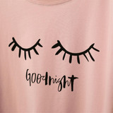 Merry Pretty New Summer Fashion Women Solid Pink Punk Style O-neck Short Sleeve T-shirt Letter &amp; Eyelash Printed Crop Top Tees