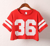 Merry Pretty new summer fashion t shirt women crop top dance t-shirt 36 digital printed short cotton t-shirt sexy tops harajuku