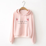 MERRY PRETTY Autmn Spring Sweatshirt Hoodies Women Letter printed Kawaii Cute Sweatshirt Harajuku Pullovers Sudaderas Mujer 2017