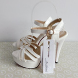 Meotina Hot Sale Fashion Summer Women Sandals Summer Heels Gladiator Party Platform Thin High Heels Female Cutout Yellow Shoes